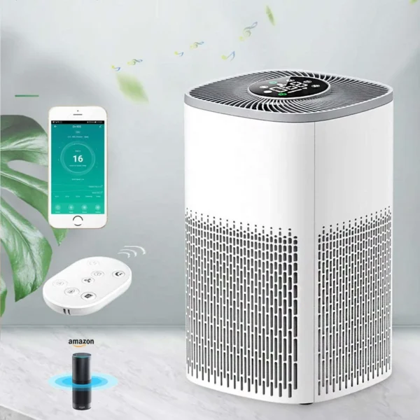 APP Control Portable Air Purifiers Desktop Mini UV Home Air Cleaner Hepa Filter Air Purifier - Image 2