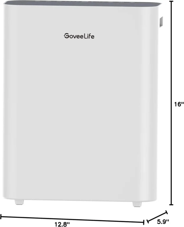 Govee Life Smart Air Purifiers For Home Large Room, H13 True Hepa Air Purifiers For Pets With Pm2.5 Sensor, Washable Pre-Filter - Image 6