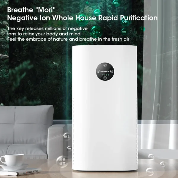 Negative Ion Air Purifier Multifunctional Air Freshener Odor Eliminator Machine With HEPA Filter Air Cleaner Odor Eliminator - Image 6